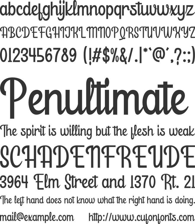 Bretanis font preview