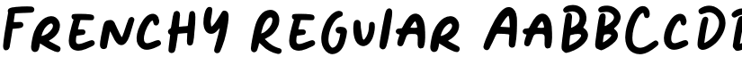 Frenchy Regular font