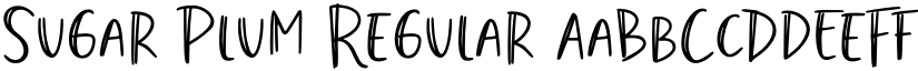 Sugar Plum Regular font