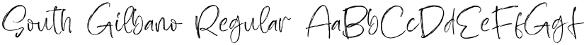 South Gilbano Regular font
