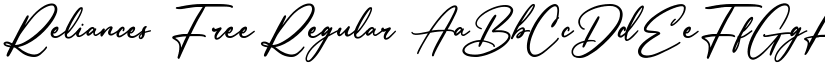Reliances Free Regular font