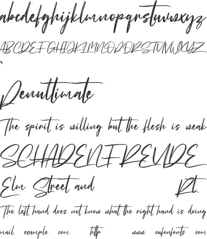 Ronny Catuss Free font preview