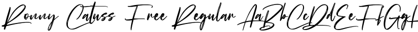 Ronny Catuss Free Regular font