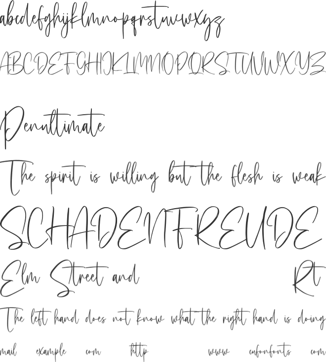 Astavilla Free font preview