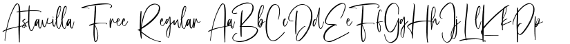 Astavilla Free Regular font