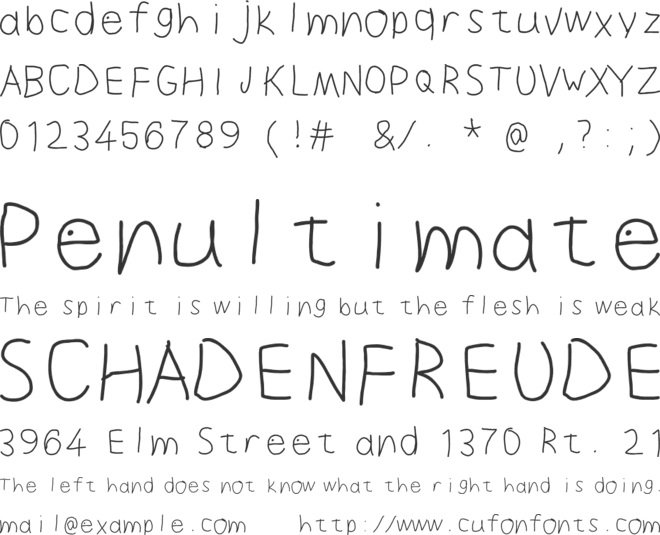 Canre Sans font preview