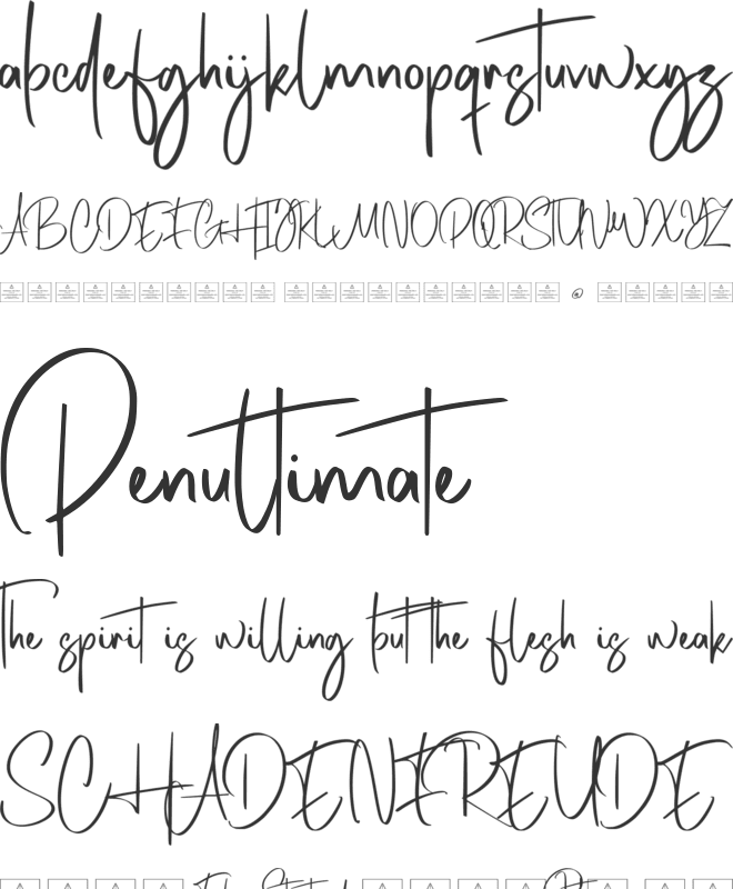 South Houston font preview