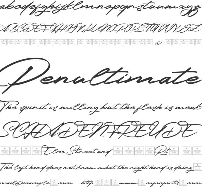 The Portologo font preview