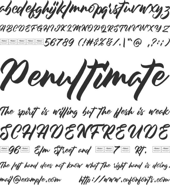 Monterey font preview