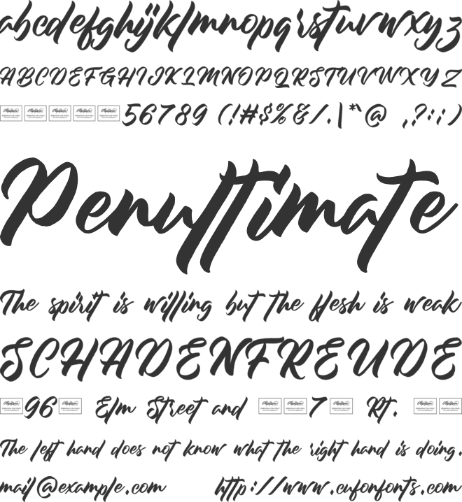 Monterey font preview