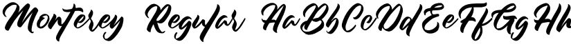 Monterey Regular font