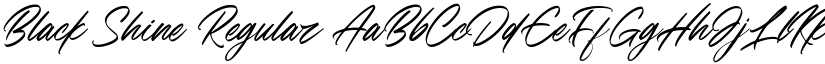 Black Shine Regular font