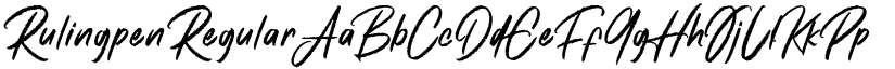 Rulingpen font download