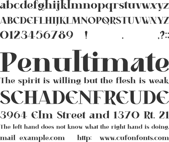 Sanguine Rose font preview