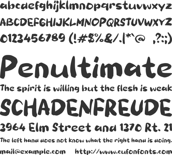 f Farso font preview