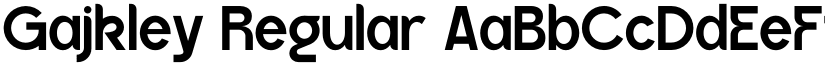 Gajkley Regular font