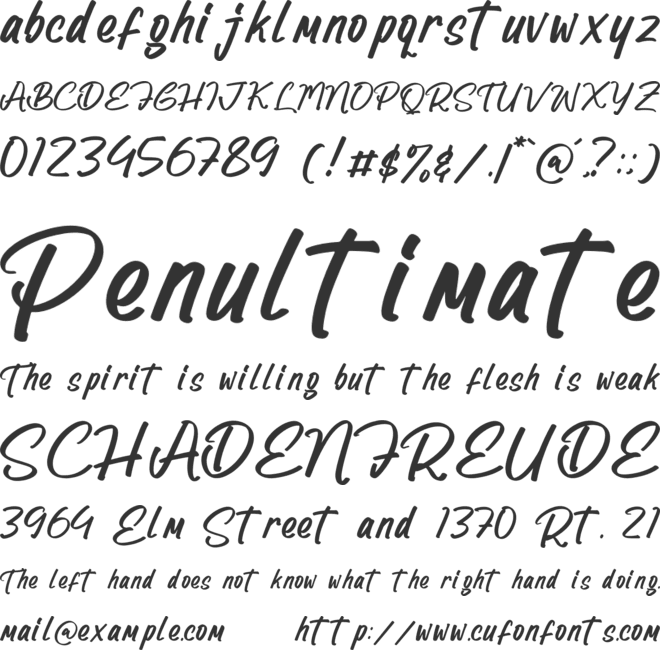 Hungtrey Beatmora font preview