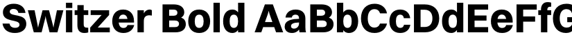 Switzer Bold font