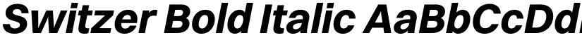 Switzer Bold Italic font