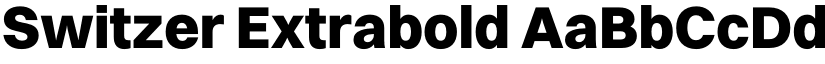 Switzer Extrabold font