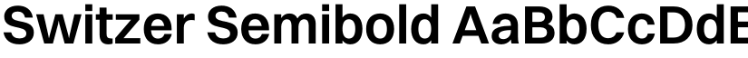 Switzer Semibold font