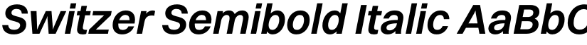Switzer Semibold Italic font