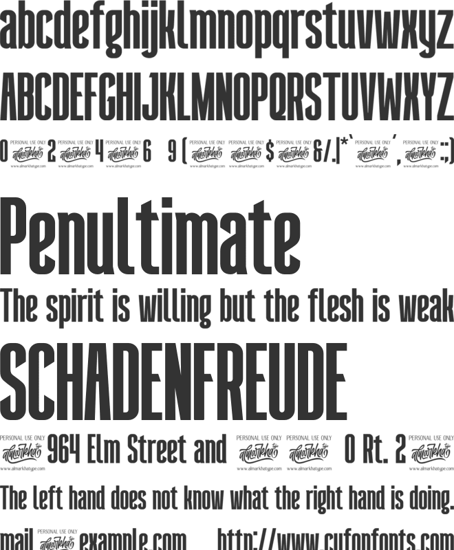 Querygrand font preview