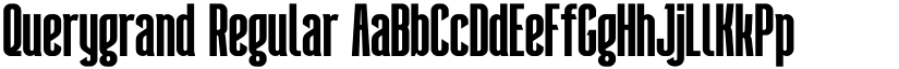 Querygrand Regular font