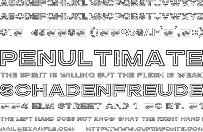 Leegione font preview