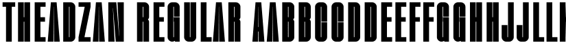 Theadzan Regular font
