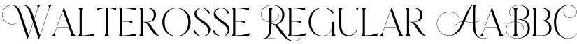 Walterosse Regular font