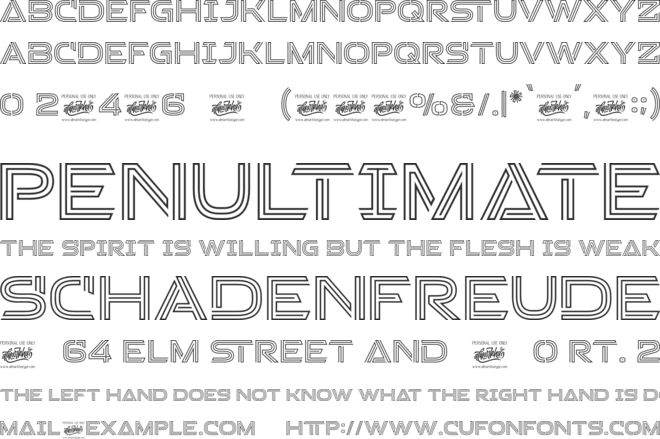 Stacker font preview