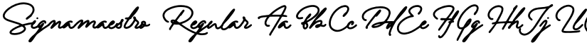 Signamaestro Regular font
