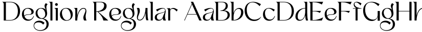 Deglion Regular font