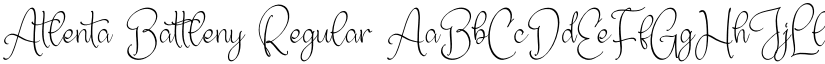 Atlenta Battleny font download