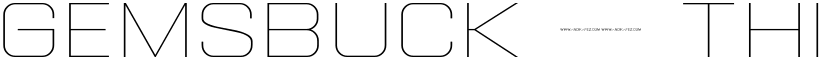 Gemsbuck 01 Thin font