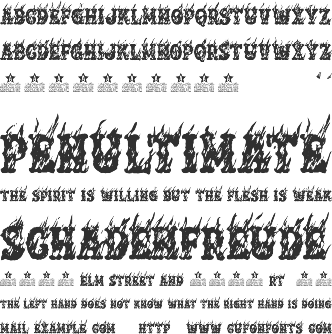SUPPORTER PERSONAL USE font preview