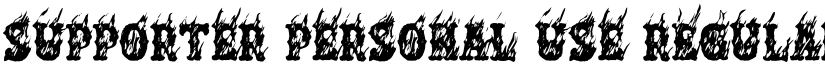 SUPPORTER PERSONAL USE Regular font