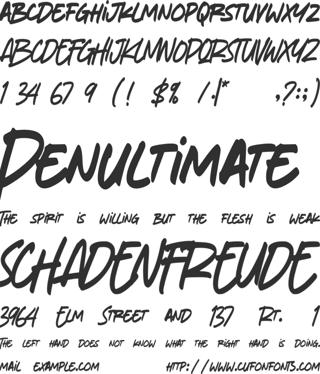 Antodits font preview