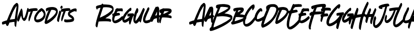 Antodits font download