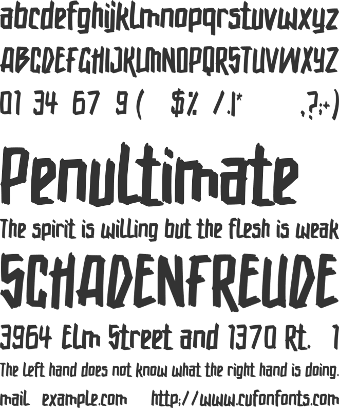 Judgemental Guys font preview