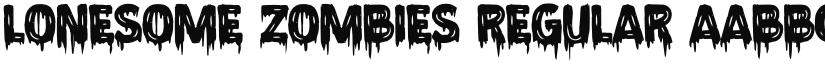 Lonesome Zombies font download