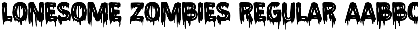 Lonesome Zombies font download