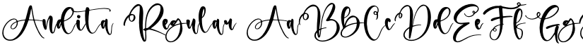 Andita Regular font