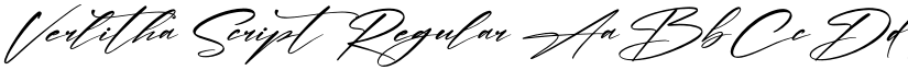 Verlitha Script Regular font