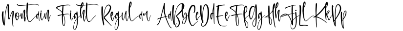 Montain Fight Regular font