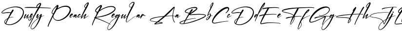 Dusty Peach Regular font