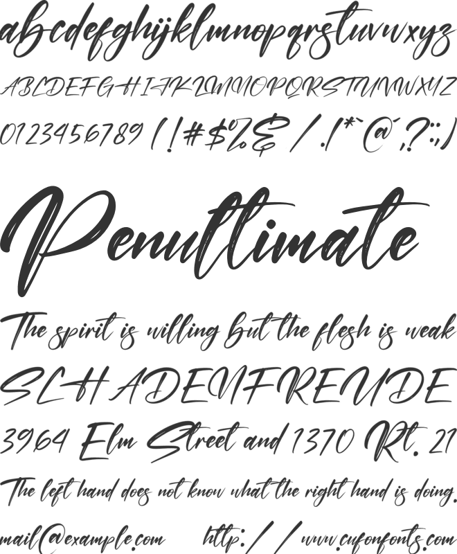 Kastelo Southern font preview