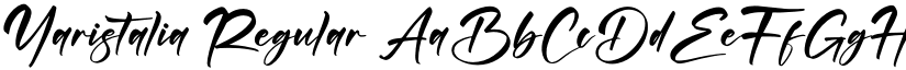 Yaristalia font download