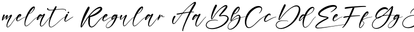 melati Regular font